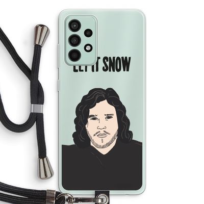 Let It Snow: Samsung Galaxy A52s 5G Transparant Hoesje met koord