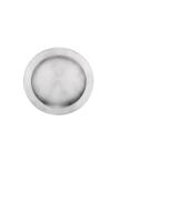 Schuifdeurkom rond ø70mm rvs mat