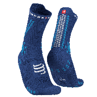 Compressport Pro Racing Socks V4.0 Trail - BLAUW - Unisex