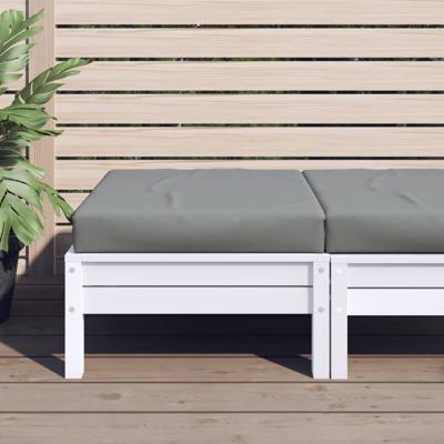 VidaXL Palletkussen 60x60x9,5 cm oxford stof grijs