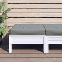 VidaXL Palletkussen 60x60x9,5 cm oxford stof grijs