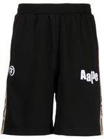 AAPE BY *A BATHING APE® short de sport à patch logo - Noir