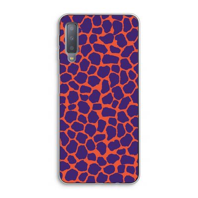 Purple Giraffe: Samsung Galaxy A7 (2018) Transparant Hoesje