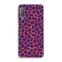 Purple Giraffe: Samsung Galaxy A7 (2018) Transparant Hoesje