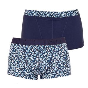 Hom boxershort Ho1 Blue flower 2-pack