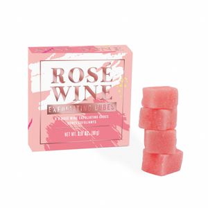 Gift Republic Exfoliation Cubes Rose Wine - Gift Republic Scrub Kubussen Rosé Wijn