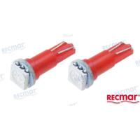 Bombilla festoon REC863946 - BOMBILLA 12V, 1.2W ROJO (PACK 2