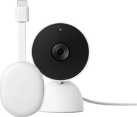Google Chromecast HD met Google TV + Google Nest Cam Indoor - thumbnail