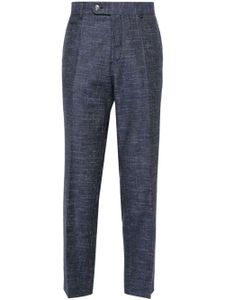 BOSS pantalon court en tweed - Bleu