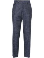 BOSS pantalon court en tweed - Bleu - thumbnail