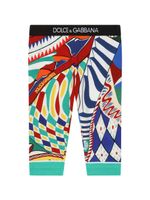 Dolce & Gabbana Kids legging à imprimé abstrait - Multicolore