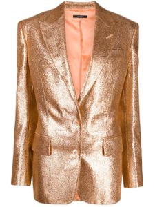 TOM FORD iridescent-sable single-breasted blazer - Rose