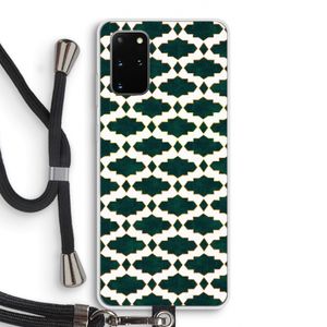 Moroccan tiles: Samsung Galaxy S20 Plus Transparant Hoesje met koord