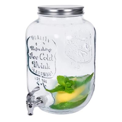 Alessandro Drankdispenser Sol - 6 liter - glas - limonadetap - waterdispenser Alessandro Drankdispenser Sol - 6 liter - glas - limonadetap - waterdispenser