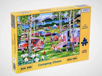 Camping Chaos Puzzel 500 XL Stukjes