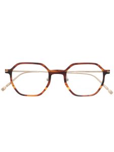 Matsuda lunettes de vue à monture géométrique - Marron