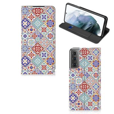 Samsung Galaxy S21 FE | Standcase | Tiles Color Samsung Galaxy S21 FE | Standcase | Tiles Color
