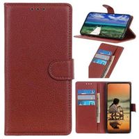 Nokia C2 2nd Edition Wallet Case met Magnetische Sluiting - Bruin