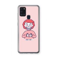 Hartje: Samsung Galaxy A21s Transparant Hoesje
