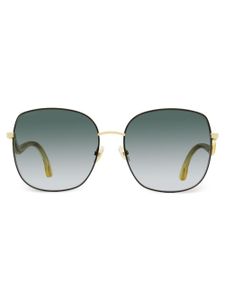 Jimmy Choo Eyewear lunettes de soleil Mamie à monture carrée - Noir