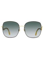 Jimmy Choo Eyewear Mamie square-frame sunglasses - Noir