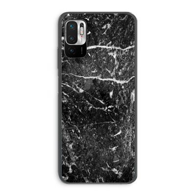 Zwart marmer: Xiaomi Redmi Note 10 5G Transparant Hoesje