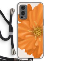 Orange Ellila flower: OnePlus Nord 2 5G Transparant Hoesje met koord