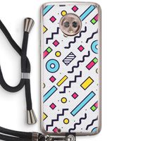 8-bit N°8: Motorola Moto G6 Transparant Hoesje met koord