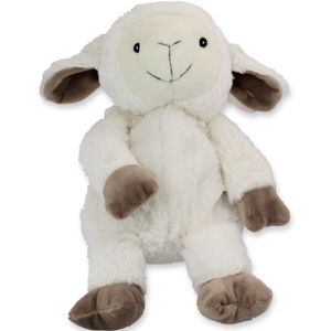 Witte schaap/lammetje heatpack/coldpack knuffels 30 cm knuffeldieren   -