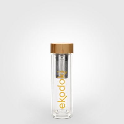 TEA-FOR-ONE Insulated Bottle/Infuser 250ml | glass