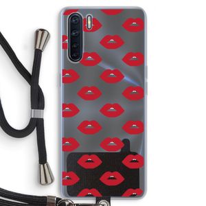 Lips: Oppo A91 Transparant Hoesje met koord