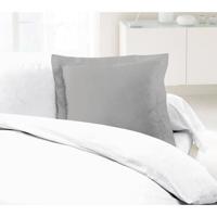 LOVELY HOME Set van 2 kussenslopen 100% katoen 63x63 cm - lichtgrijs