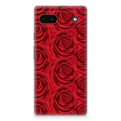 Google Pixel 6A | TPU Case | Red Roses