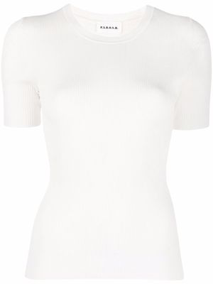 P.A.R.O.S.H. haut Cipria en maille - Blanc