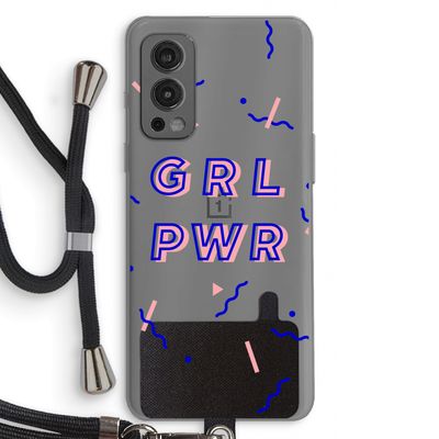 GRL PWR: OnePlus Nord 2 5G Transparant Hoesje met koord