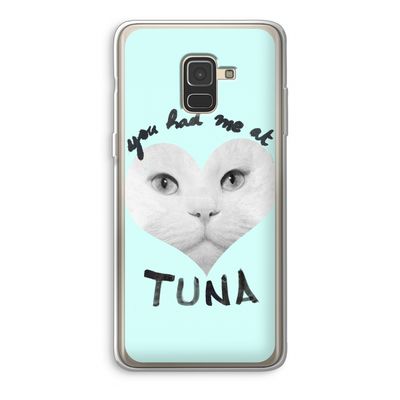 You had me at tuna: Samsung Galaxy A8 (2018) Transparant Hoesje
