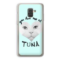 You had me at tuna: Samsung Galaxy A8 (2018) Transparant Hoesje