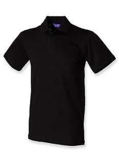 Henbury W305 Men`s Stretch Piqué Polo Shirt