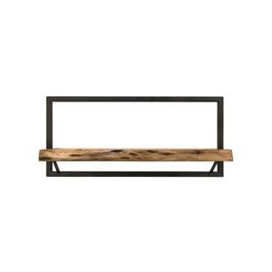 Wandplank Levels Live Edge - 70x32 cm - acacia|ijzer