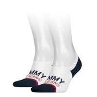 Tommy Hilfiger Uni Tj No Show High Cut White 2-Pack-39/42