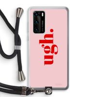 Ugh: Huawei P40 Transparant Hoesje met koord