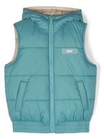 Dkny Kids gilet matelassé à design réversible - Bleu