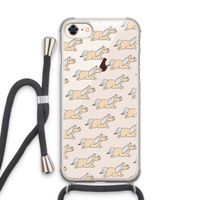 Ponys: iPhone 7 Transparant Hoesje met koord