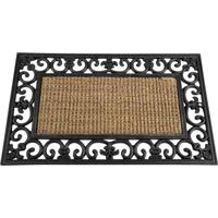 Siena Garden 3751441100 Gummimatte Gazelle Voetenmat (l x b) 75 cm x 45 cm Zwart, Beige