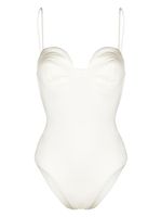 Noire Swimwear maillot de bain à encolure ronde - Blanc - thumbnail