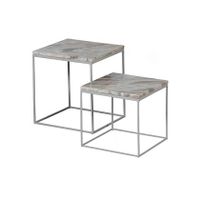 BePureHome Bijzettafel Mellow - Marmer - Mist - 45x40x40