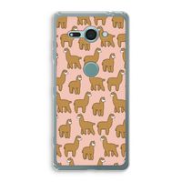 Alpacas: Sony Xperia XZ2 Compact Transparant Hoesje