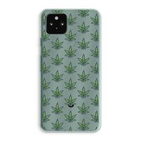 Weed: Google Pixel 5a 5G Transparant Hoesje