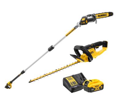 DeWALT DCMPSH56KIT Accu Telescopische Kettingzaag DCMPS567 + Heggenschaar DCMHT563 18V XR 5.0Ah