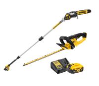 DeWALT DCMPSH56KIT Accu Telescopische Kettingzaag DCMPS567 + Heggenschaar DCMHT563 18V XR 5.0Ah